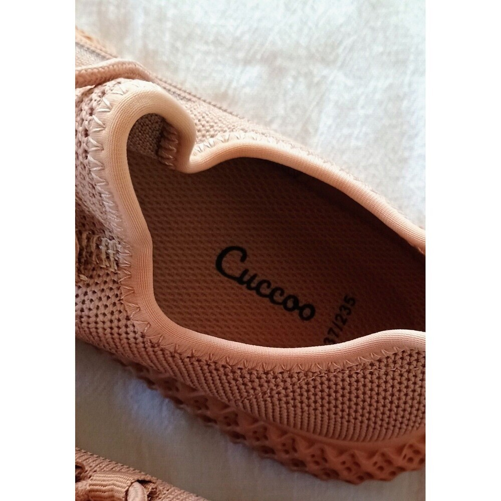 Cuccoo Brand Light Tan/ Pink Women's Athletic Sneakers Size 6.5 - Picture 5 of 5